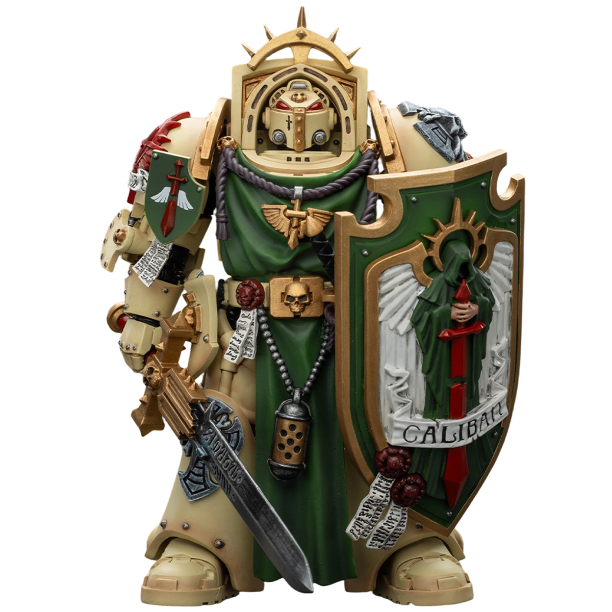 JOYTOY Warhammer 40,000 1/18 Action Figure Dark Angels Deathwing Knight 1 with Power Sword, Storm Shield and Teleport Homer Collection Models Birthday Gifts 15Age+ Pre-Order