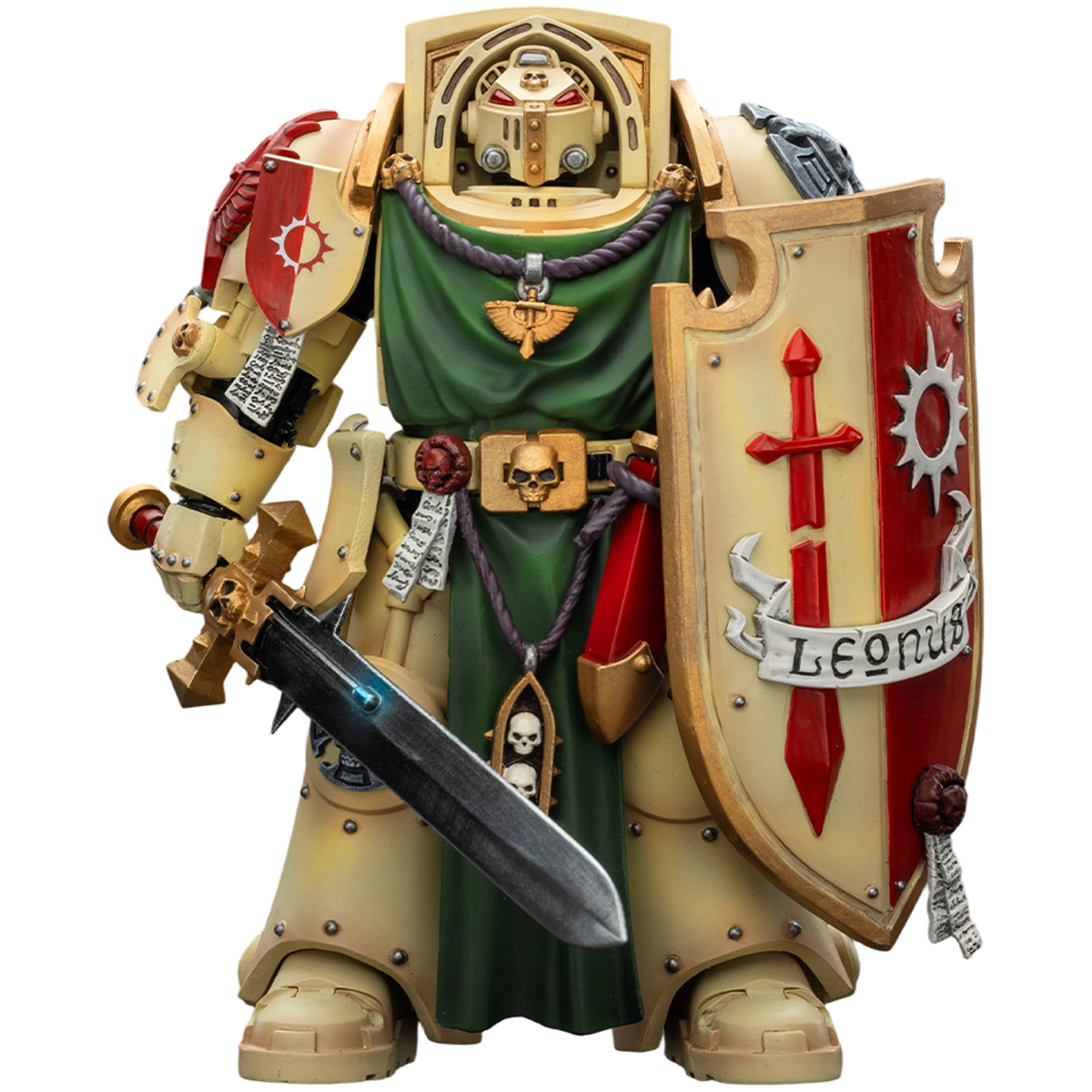 JOYTOY Warhammer 40,000 1/18 Action FigureDark Angels Deathwing Knight 2 with Power Sword, Storm Shield and Watcher in The Dark Collection Models Birthday Gifts 15Age+ Pre-Order