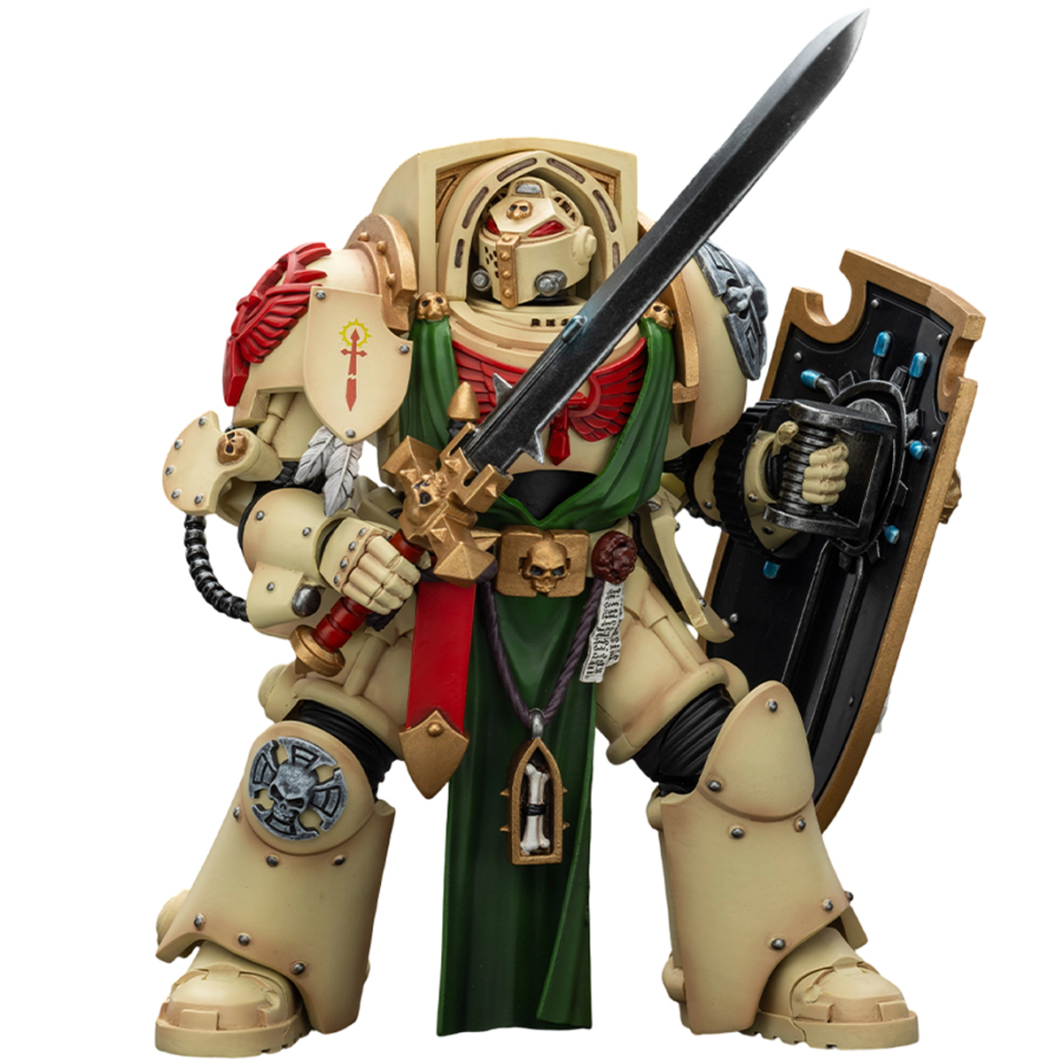 JOYTOY Warhammer 40,000 1/18 Action Figure Dark Angels Deathwing Knight 3 with Power Sword and Storm Shield Collection Models Birthday Gifts 15Age+ Pre-Order
