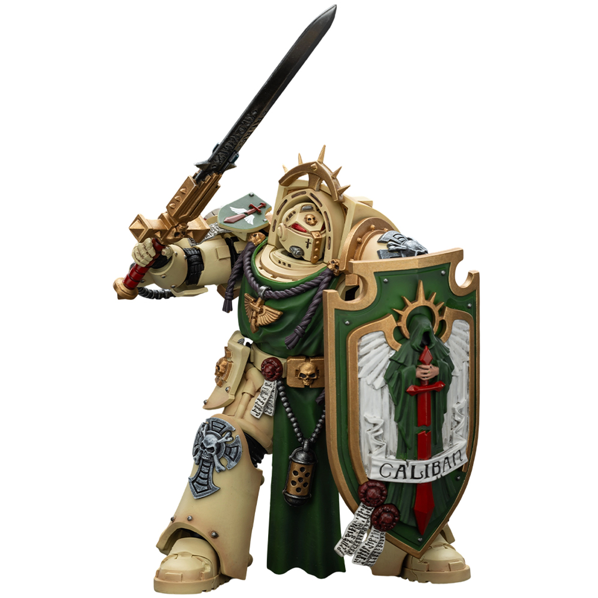 JOYTOY Warhammer 40,000 1/18 Action Figure Dark Angels Deathwing Knight 1 with Power Sword, Storm Shield and Teleport Homer Collection Models Birthday Gifts 15Age+ Pre-Order