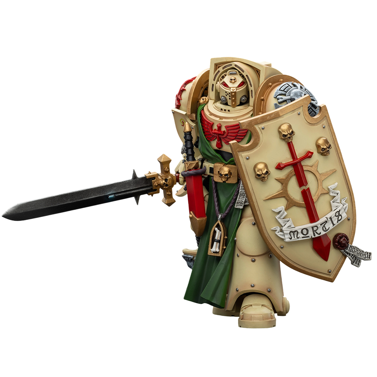 JOYTOY Warhammer 40,000 1/18 Action Figure Dark Angels Deathwing Knight 3 with Power Sword and Storm Shield Collection Models Birthday Gifts 15Age+ Pre-Order