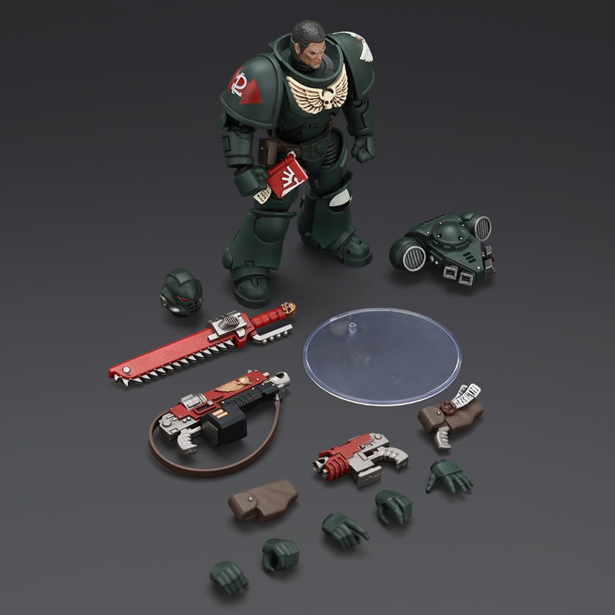 JOYTOY Warhammer 40,000 1/18 Action Figure Dark Angels Intercessors Brother Asharr Collection Models Birthday Gifts 15Age+ Pre-Order