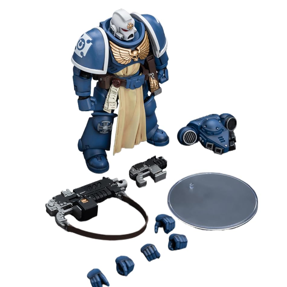 JOYTOY Warhammer 40,000 1/18 Action Figure Ultramarines Sternguard Veteran with Bolt Rifle Collection Model 15Age+ Birthday Gifts