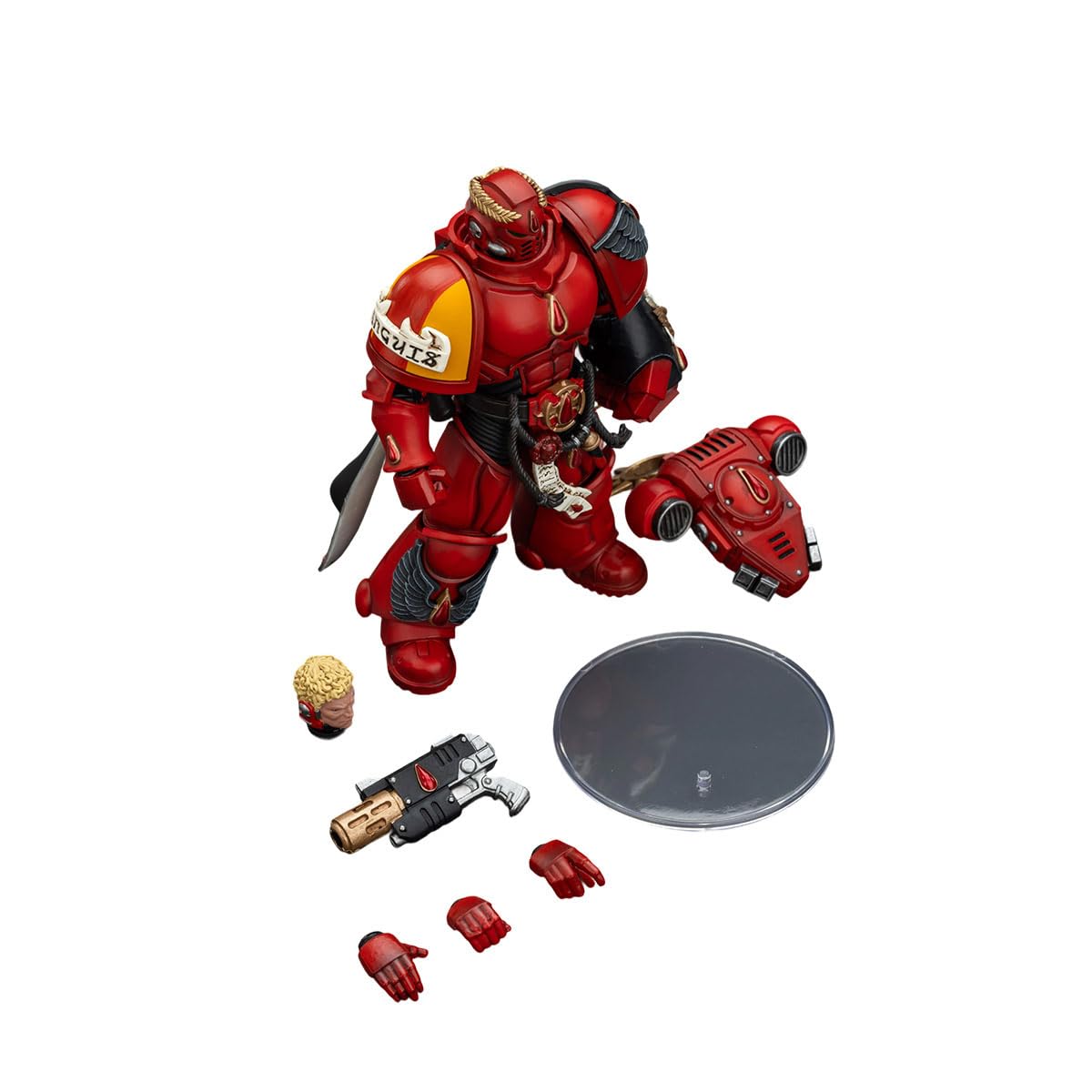 JOYTOY 1/18 Warhammer 40,000 Action Figure Blood Angels Captain with Inferno Pistol & Power Fist Collection Model Pre-Order