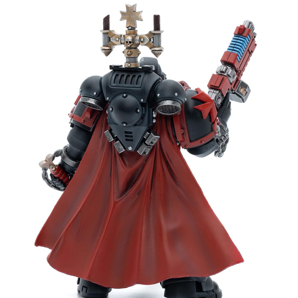 JOYTOY 1/18 Warhammer 40,000 Action Figure Black Templars Sword Brethren Brother Lombast Collection Models Birthday Gifts (4.7Inch)