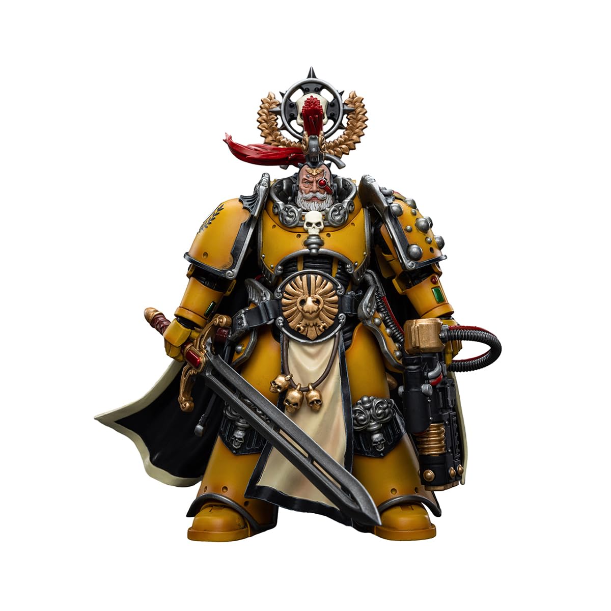 JOYTOY Warhammer 40,000 1/18 Action Figure Imperial Fists Legion Praetor with Power Sword Collection Model Christmas Birthday Gifts