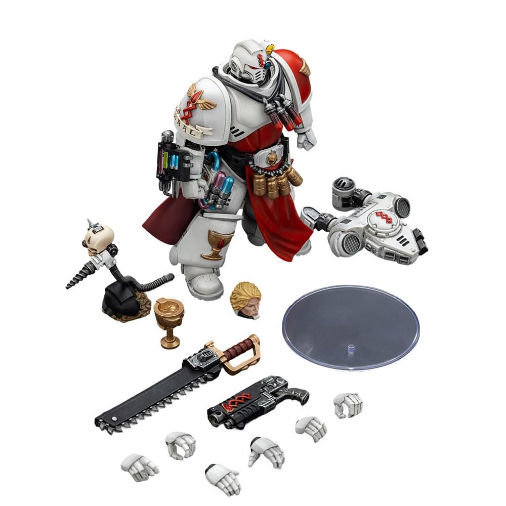 JOYTOY 1/18 Warhammer 40,000 Action Figure Blood Angels Sanguinary Priest with Heavy Bolt Pistol, chainsword and narthecium Collection Model Pre-Order