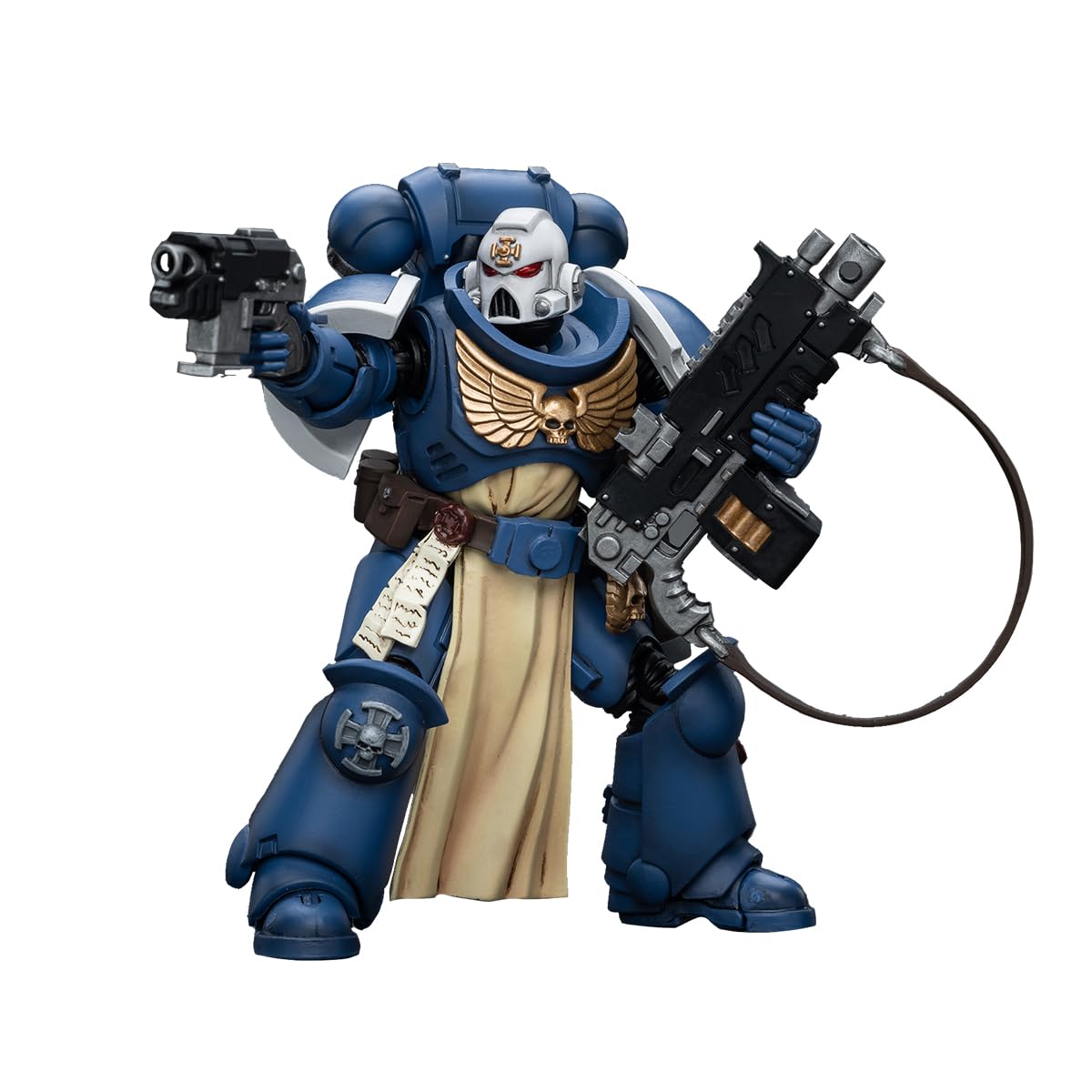 JOYTOY Warhammer 40,000 1/18 Action Figure Ultramarines Sternguard Veteran with Auto Bolt Rifle Collection Model Birthday Gifts