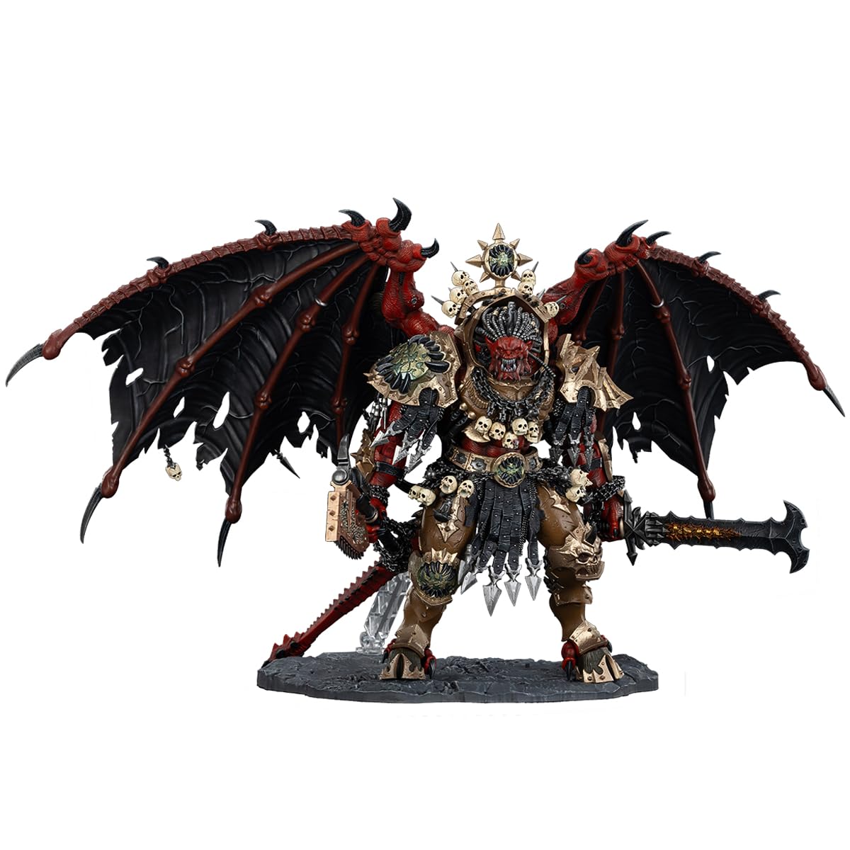 JOYTOY Warhammer 40,000 1:18 Action Figure World Eaters Angron, Daemon Primarch of Khorne Collection Model Birthday Gifts 15 Inches JT01178