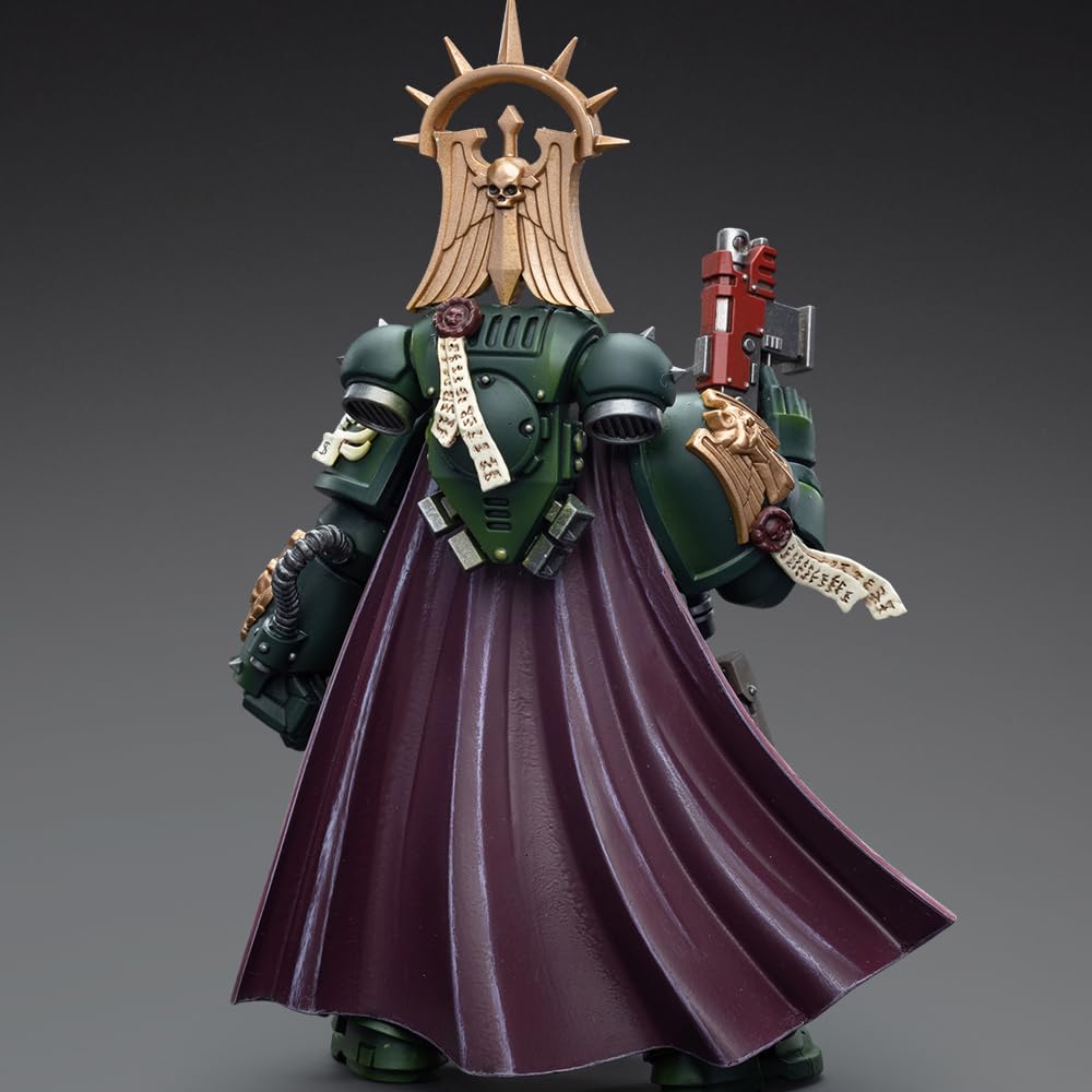 JOYTOY Warhammer 40K 1/18 Action Figure Dark Angels Master with Power Fist Collection Model 4.1-Inch