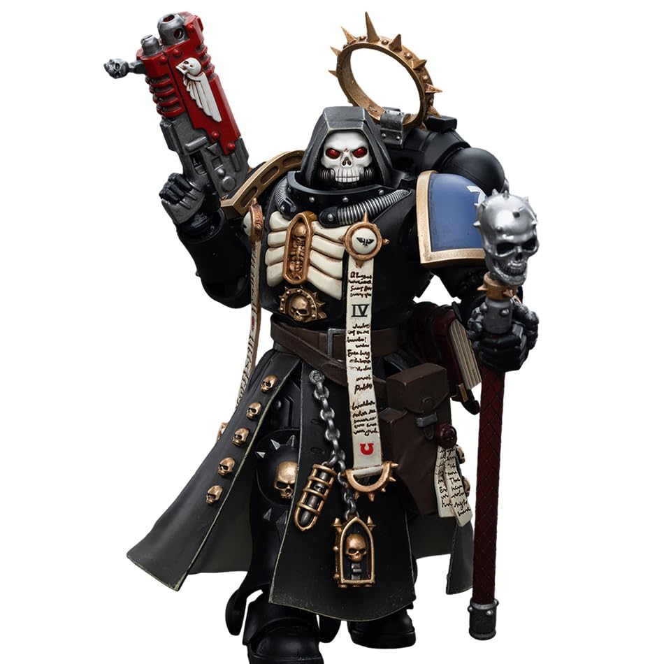 JOYTOY Warhammer 40,000 1/18 Action Figure Ultramarines Primaris Chaplain Brother Varus Collection Model Birthday Gifts