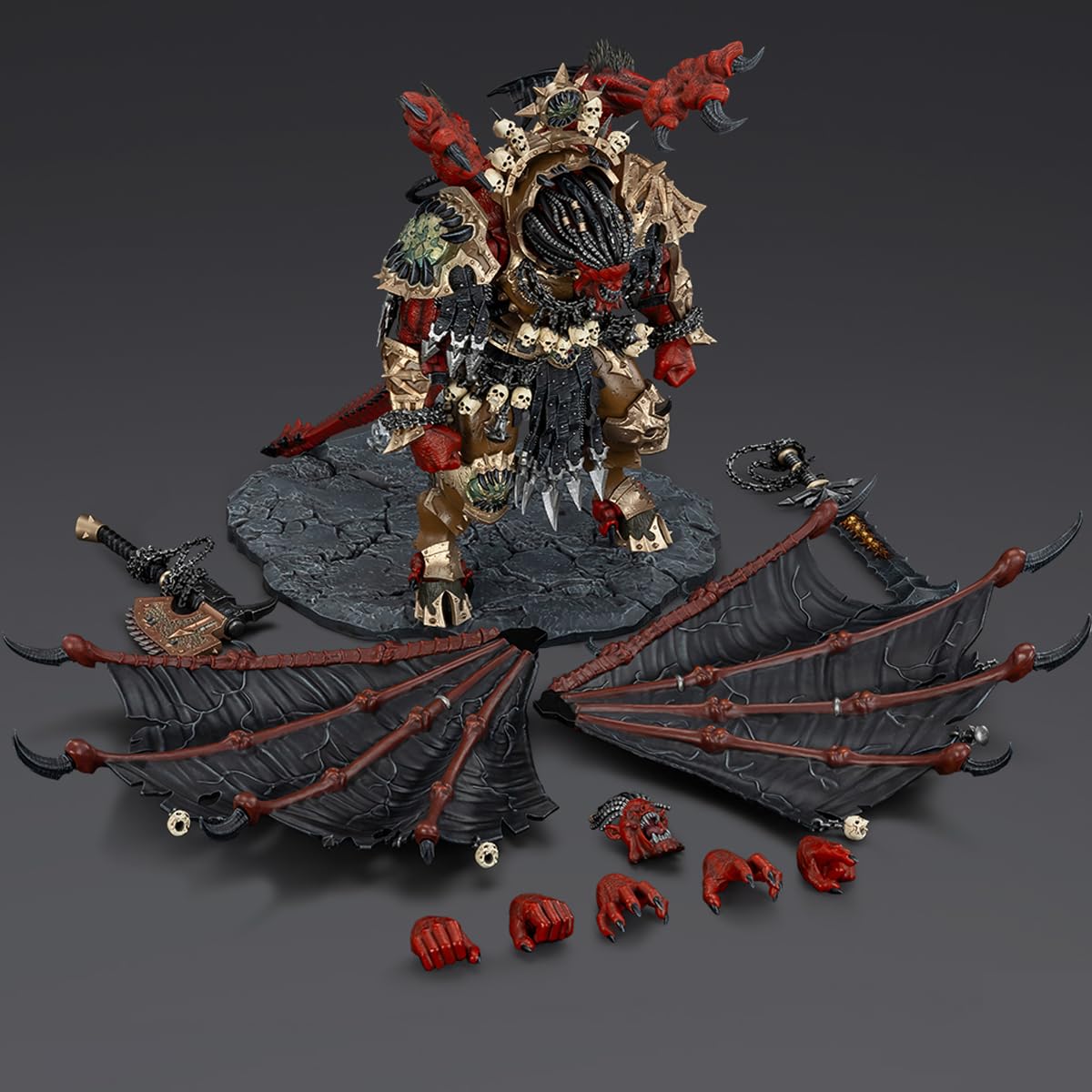 JOYTOY Warhammer 40,000 1:18 Action Figure World Eaters Angron, Daemon Primarch of Khorne Collection Model Birthday Gifts 15 Inches JT01178