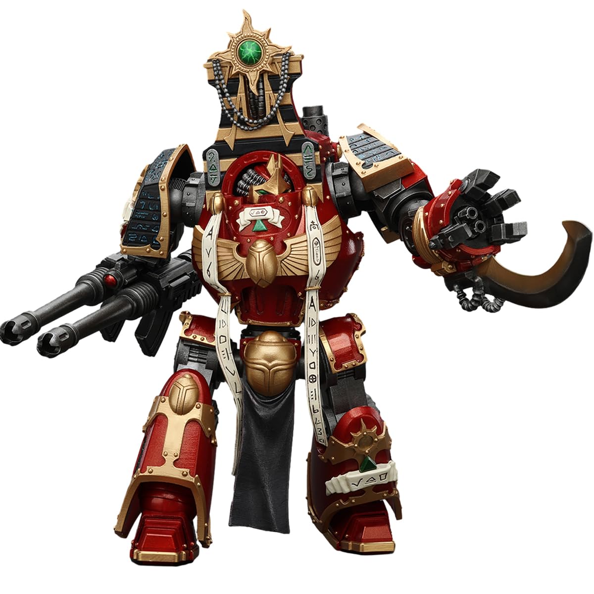 JOYTOY 1/18 Action Figure Warhammer 30K The Horus Heresy Thousand Sons Contemptor-Osiron Dreadnought with Gravis Force Blade and Gravis Autocannon Collection Model Birthday Gifts 11.81 inch