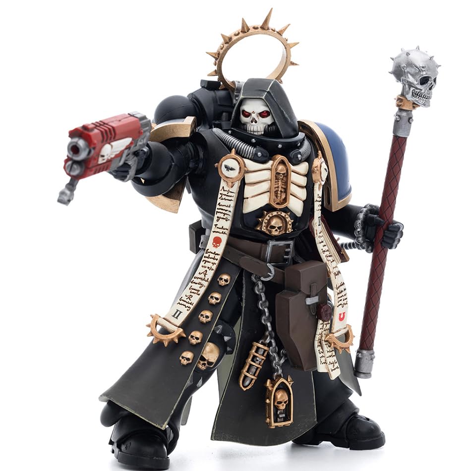 JOYTOY Warhammer 40,000 1/18 Action Figure Ultramarines Primaris Chaplain Brother Varus Collection Model Birthday Gifts