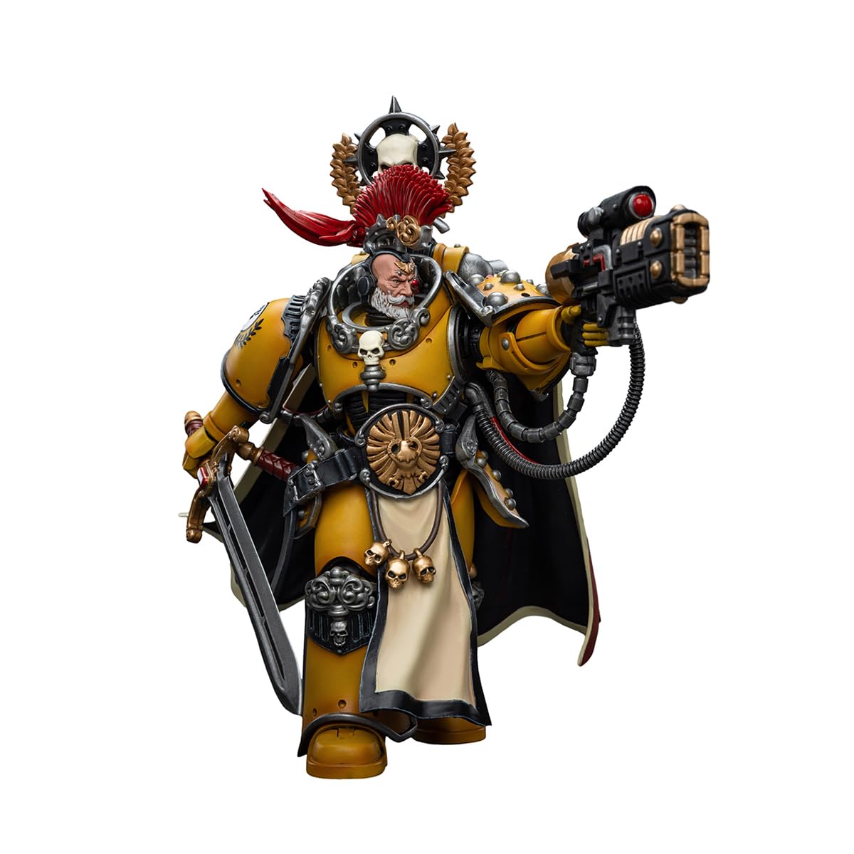 JOYTOY Warhammer 40,000 1/18 Action Figure Imperial Fists Legion Praetor with Power Sword Collection Model Christmas Birthday Gifts