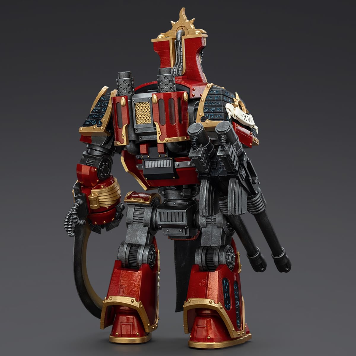 JOYTOY 1/18 Action Figure Warhammer 30K The Horus Heresy Thousand Sons Contemptor-Osiron Dreadnought with Gravis Force Blade and Gravis Autocannon Collection Model Birthday Gifts 11.81 inch