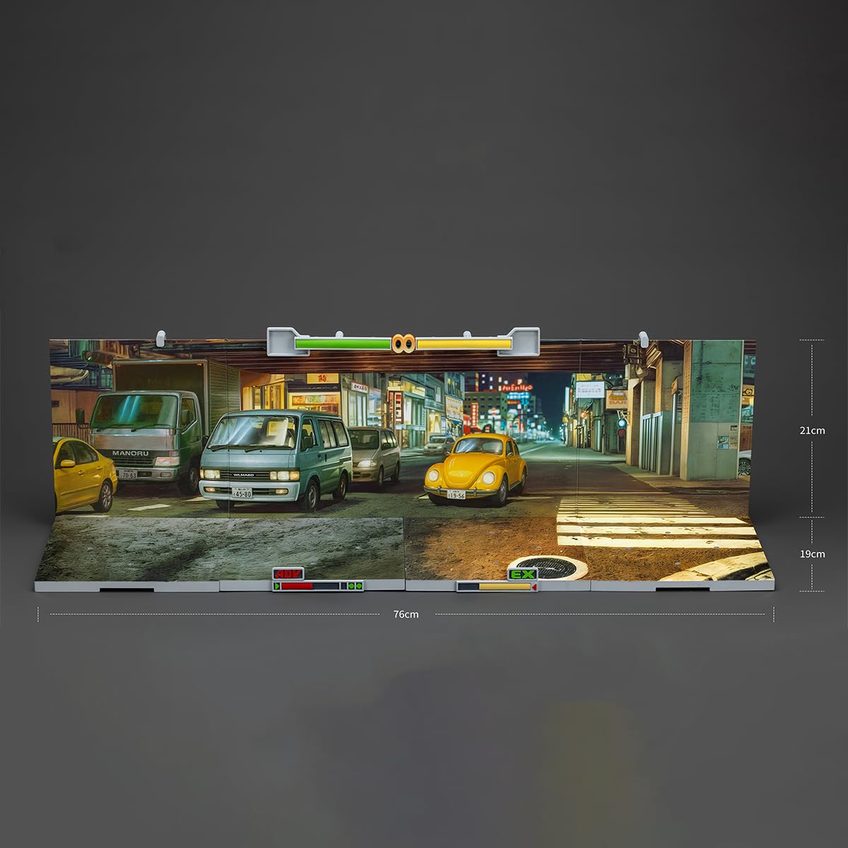 JOYTOY SNK 1/18 Action Figure KOF'98UM Stage Base-Japan Street Collection Model Birthday Gift Pre Order