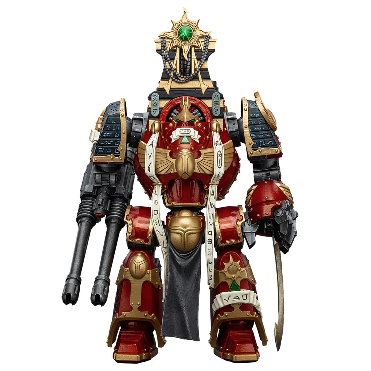 JOYTOY 1/18 Action Figure Warhammer 30K The Horus Heresy Thousand Sons Contemptor-Osiron Dreadnought with Gravis Force Blade and Gravis Autocannon Collection Model Birthday Gifts 11.81 inch