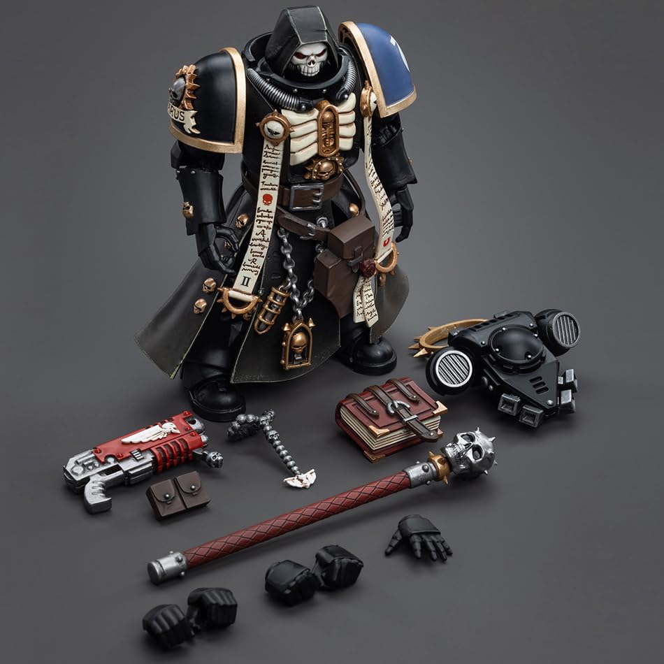 JOYTOY Warhammer 40,000 1/18 Action Figure Ultramarines Primaris Chaplain Brother Varus Collection Model Birthday Gifts