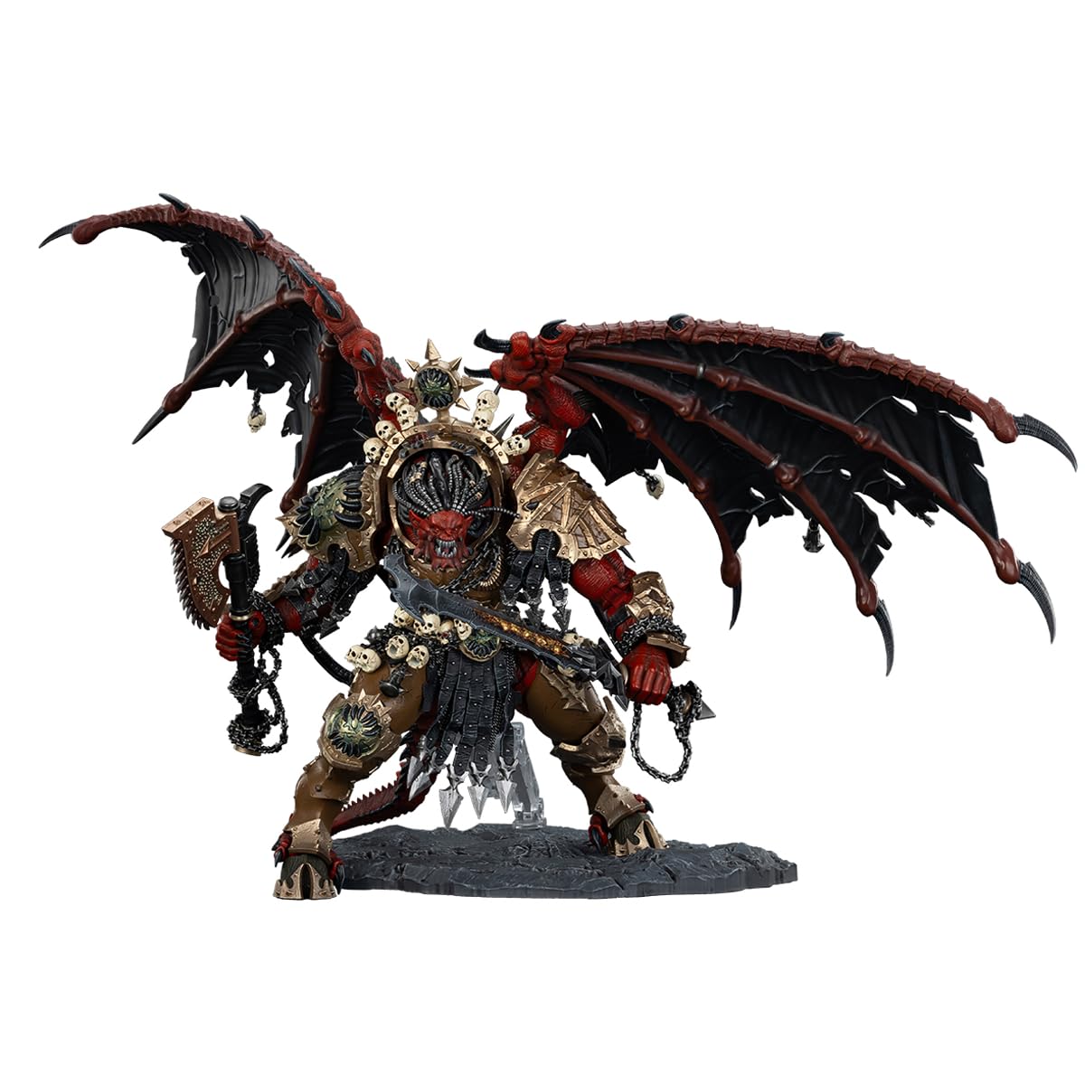 JOYTOY Warhammer 40,000 1:18 Action Figure World Eaters Angron, Daemon Primarch of Khorne Collection Model Birthday Gifts 15 Inches JT01178
