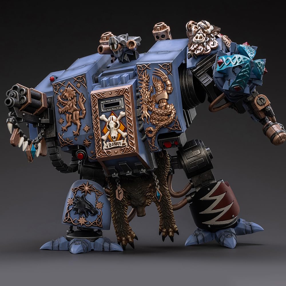 JOYTOY Warhammer 40K 1/18 Action Figure Space Wolves Bjorn The Fell Handed Collection Model Birthday Gifts JT2924