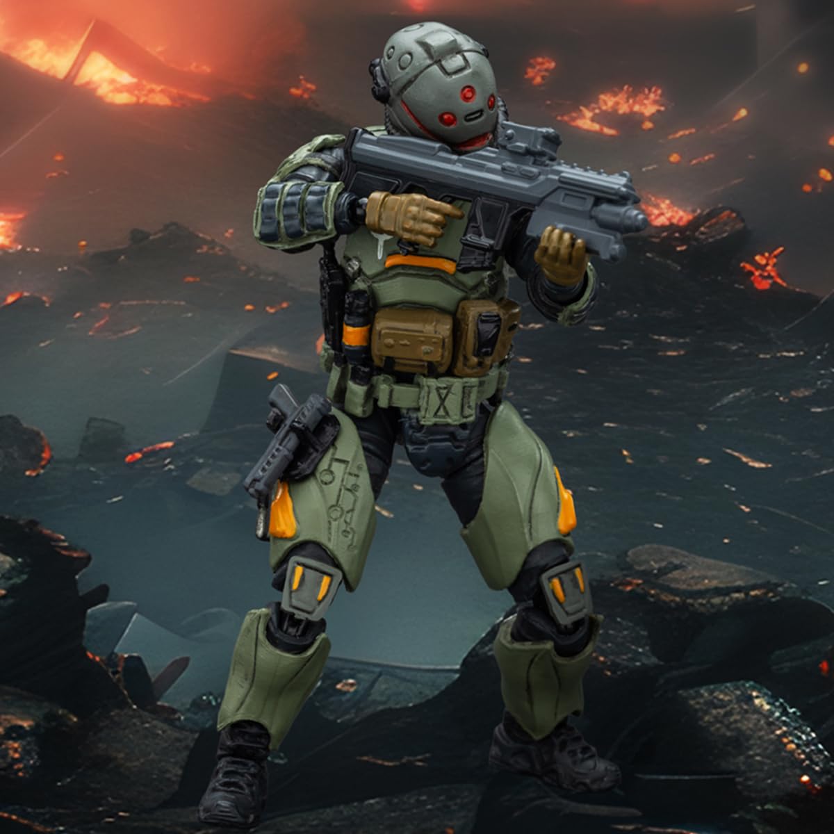 JOYTOY Dark Source Action Figure 1/25 APOC Series Storm Tempestus Fire Support Type Mecha Pilot Collection Models Birthday Gifts JT01680