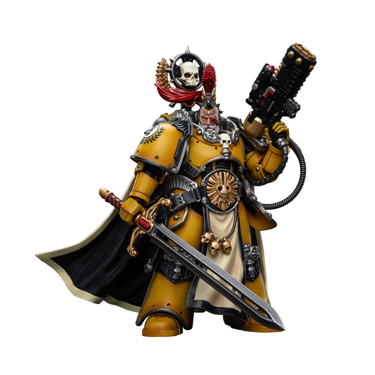 JOYTOY Warhammer 40,000 1/18 Action Figure Imperial Fists Legion Praetor with Power Sword Collection Model Christmas Birthday Gifts