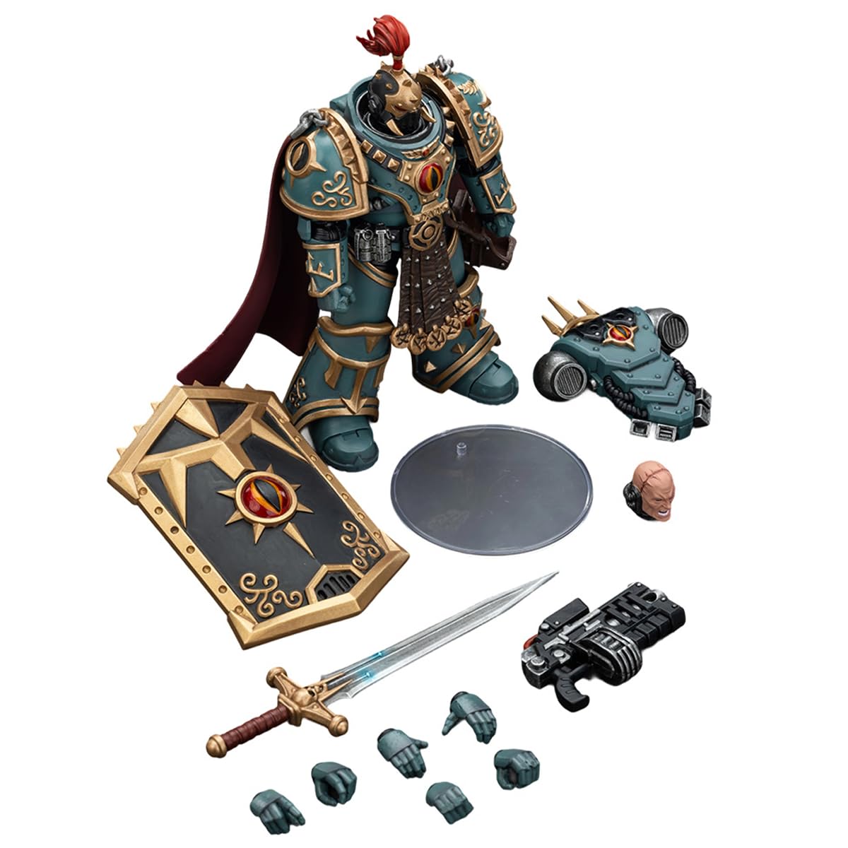 JOYTOY Warhammer 40,000 The Horus Heresy 1/18 Action Figure Sons of Horus 'Little’ Horus Aximand,Captain of The 5th Company Collection Model Christmas Birthday Gift Pre-Order