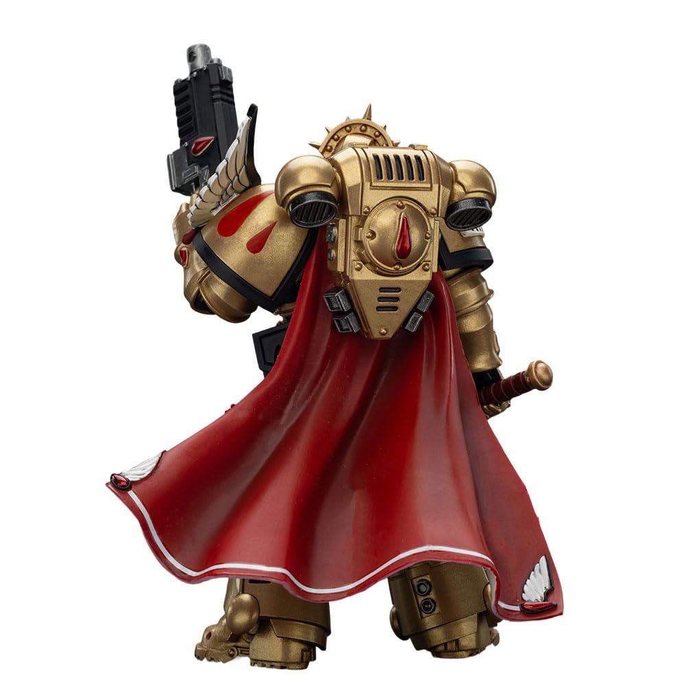 JOYTOY 1/18 Warhammer 40,000 Action Figure Blood Angels Captain with Heavy Bolt Pistol & Power Sword Collection Model Pre-Order