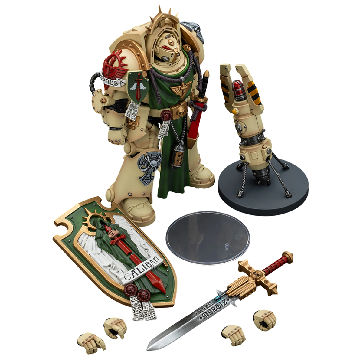 JOYTOY Warhammer 40,000 1/18 Action Figure Dark Angels Deathwing Knight 1 with Power Sword, Storm Shield and Teleport Homer Collection Models Birthday Gifts 15Age+ Pre-Order