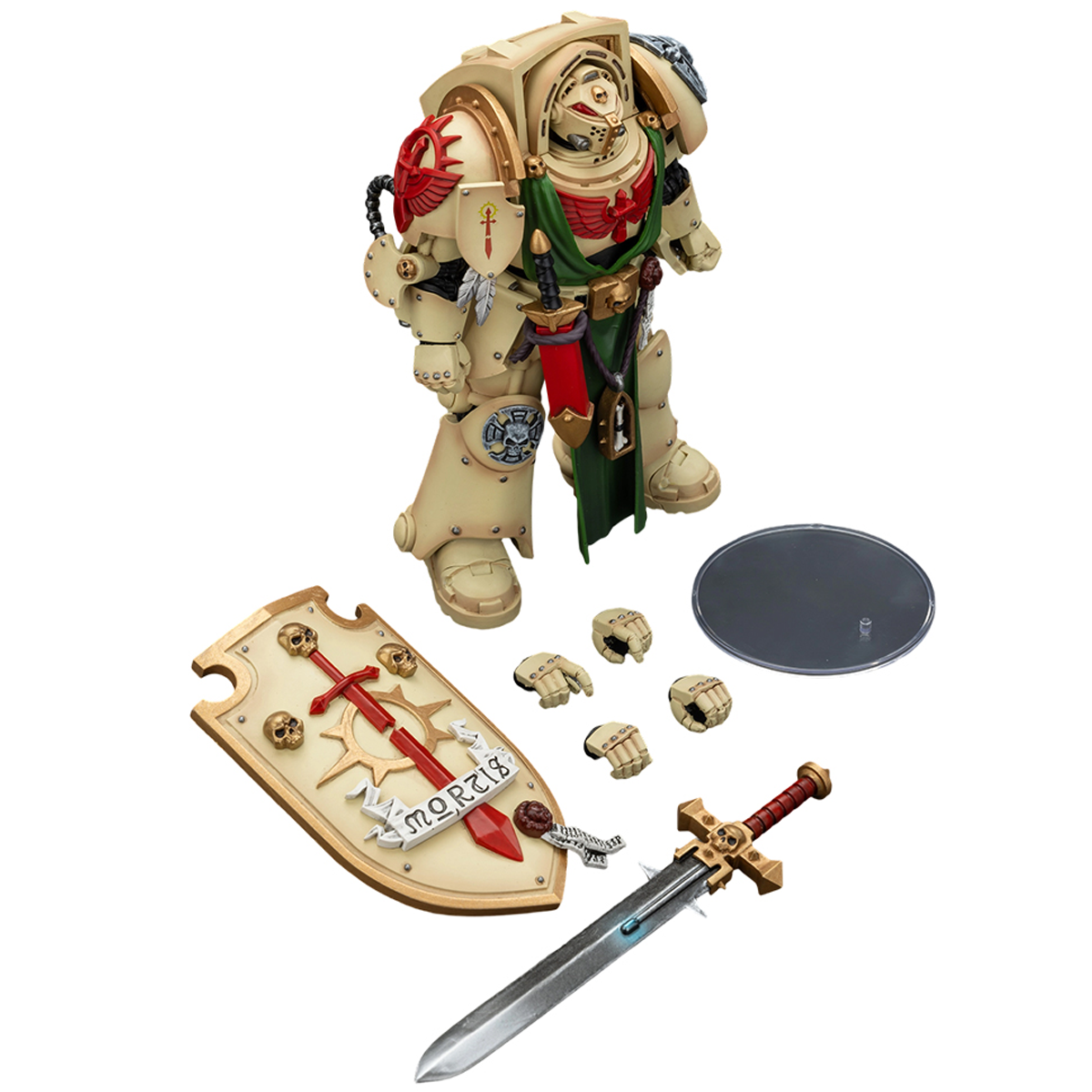 JOYTOY Warhammer 40,000 1/18 Action Figure Dark Angels Deathwing Knight 3 with Power Sword and Storm Shield Collection Models Birthday Gifts 15Age+ Pre-Order