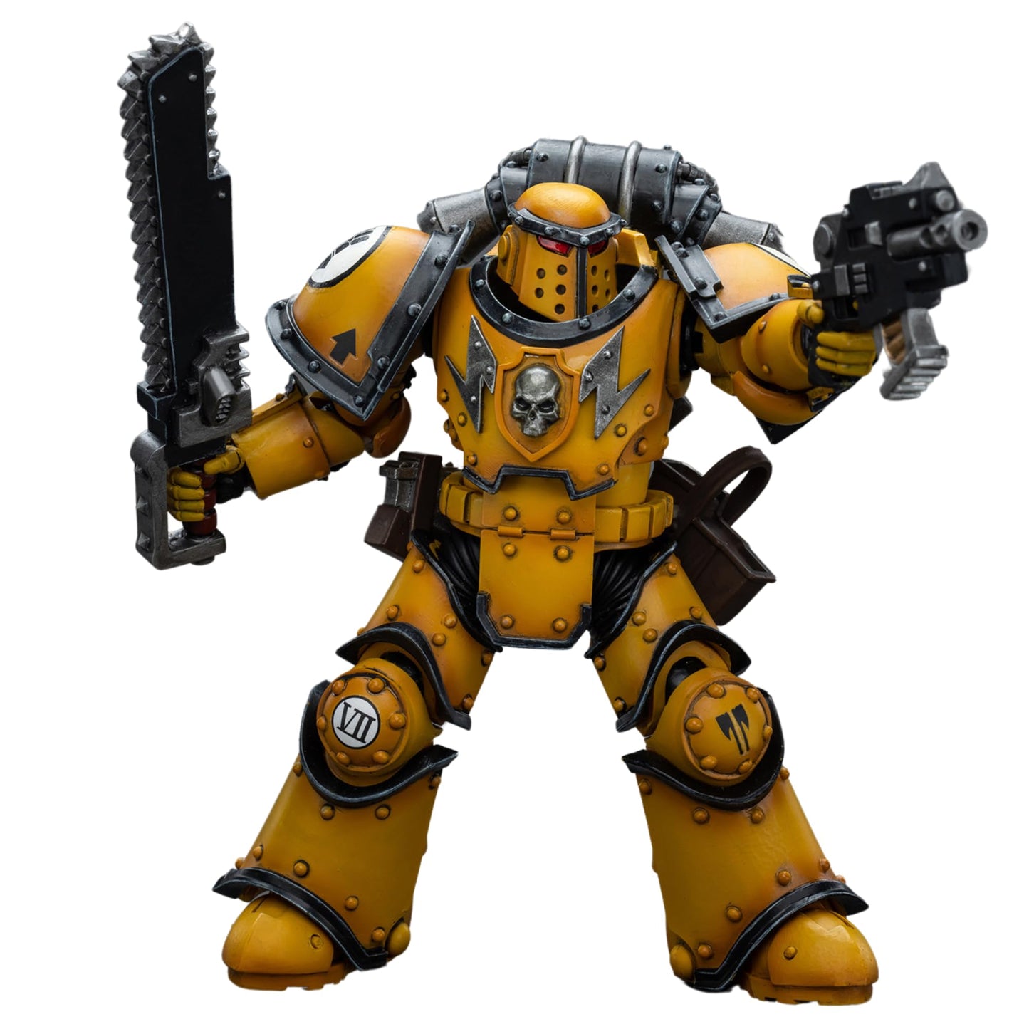 JOYTOY Warhammer 40,000 1/18 Action Figure Imperial Fists Legion MkIII Tactical Squad Sergeant with Power Sword Collection Model Christmas Birthday Gifts