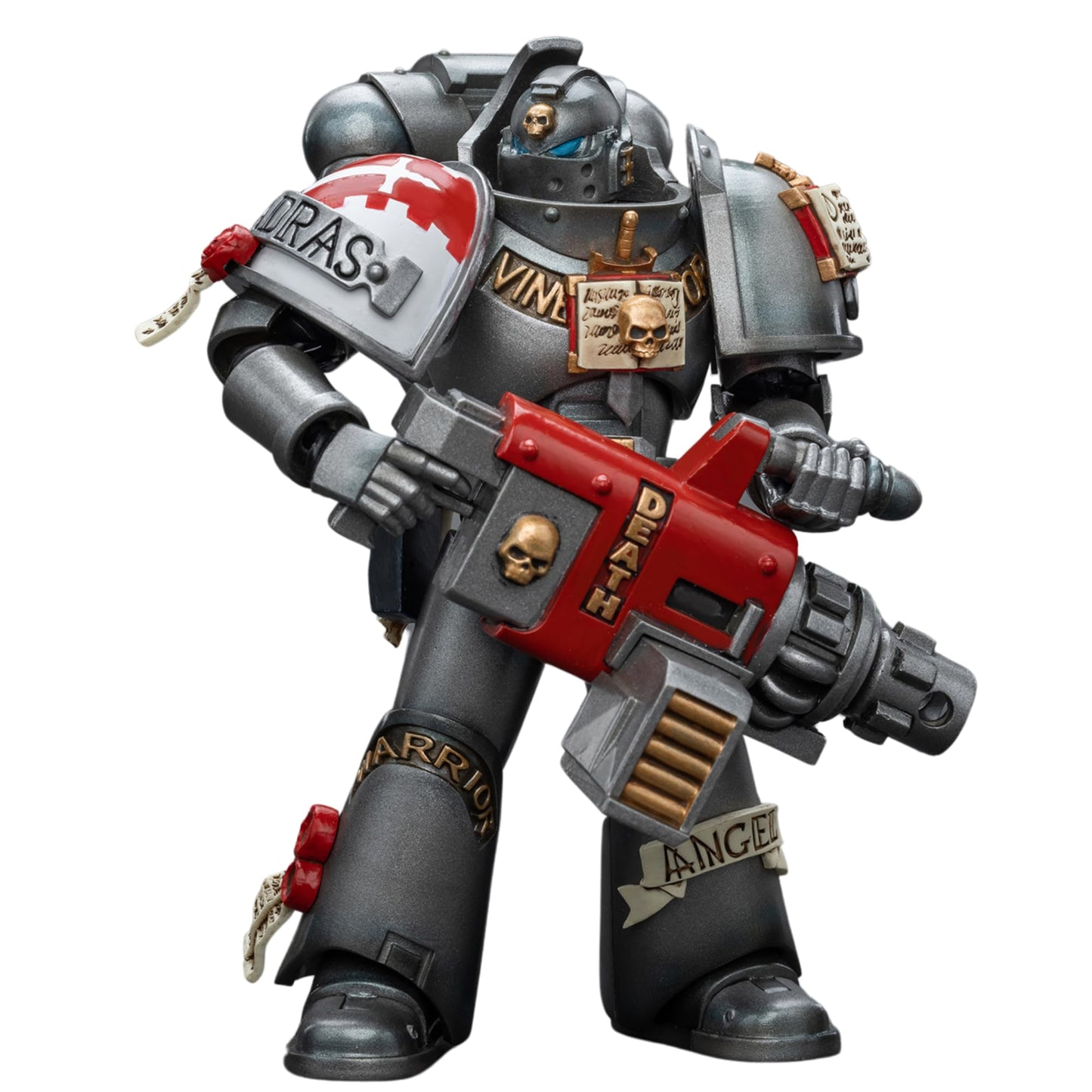 JOYTOY Warhammer 40K Action Figure Grey Knights Strike Squad Grey Knight with Psycannon Anime Collection Model 1/18 Christmas, Birthday Gift