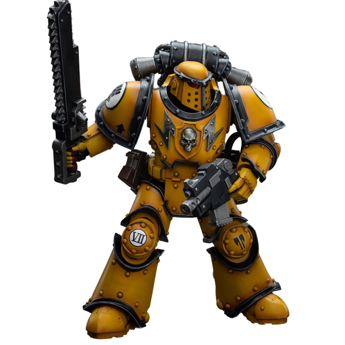JOYTOY Warhammer 40,000 1/18 Action Figure Imperial Fists Legion MkIII Tactical Squad Sergeant with Power Sword Collection Model Christmas Birthday Gifts