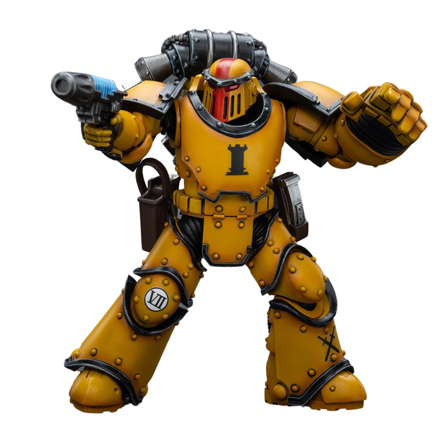 JOYTOY Warhammer 40,000 1/18 Action Figure Imperial Fists Legion MkIII Tactical Squad Sergeant with Power Fist Collection Model Christmas Birthday Gifts