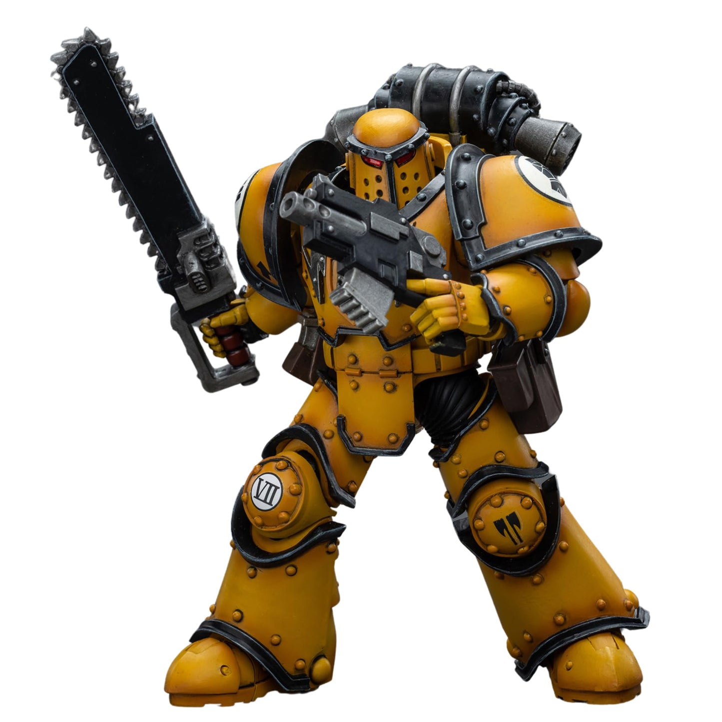 JOYTOY Warhammer 40,000 1/18 Action Figure Imperial Fists Legion MkIII Tactical Squad Sergeant with Power Sword Collection Model Christmas Birthday Gifts