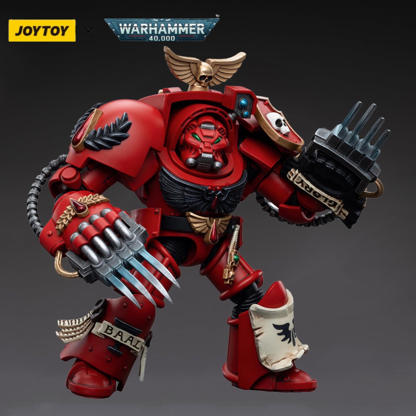 JOYTOY Warhammer 40,000 1/18 Action Figure Blood Angels Assault Terminators Brother Nassio Collection Model Birthday