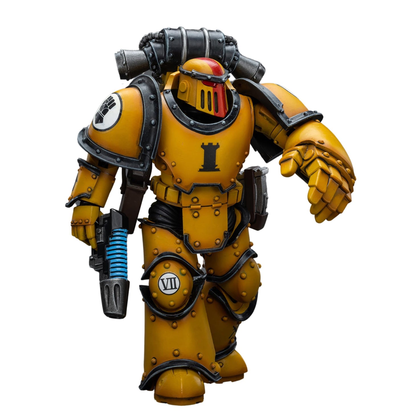 JOYTOY Warhammer 40,000 1/18 Action Figure Imperial Fists Legion MkIII Tactical Squad Sergeant with Power Fist Collection Model Christmas Birthday Gifts