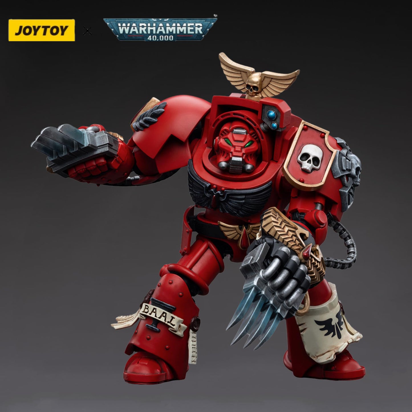 JOYTOY Warhammer 40,000 1/18 Action Figure Blood Angels Assault Terminators Brother Nassio Collection Model Birthday
