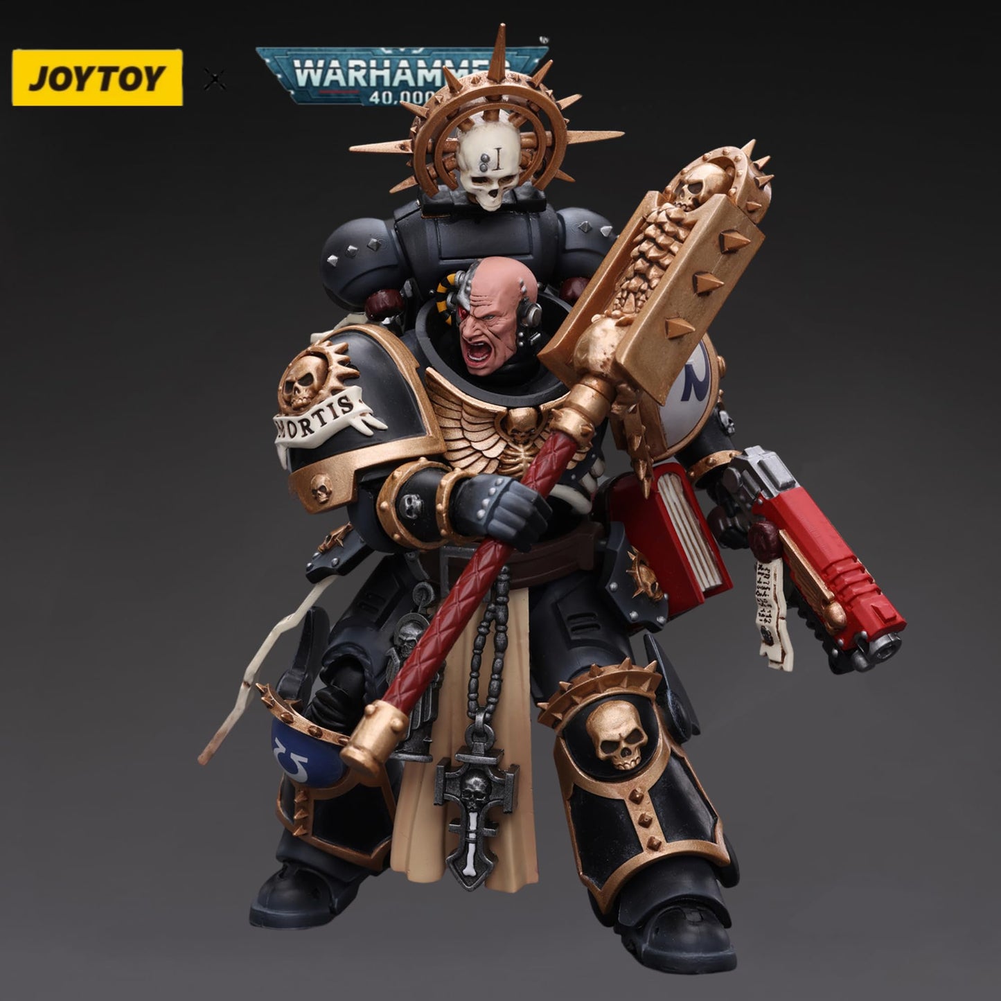 JOYTOY Warhammer 40K 1/18 Action Figure Ultramarines Chaplain Indomitus Collection Anime Model Gift