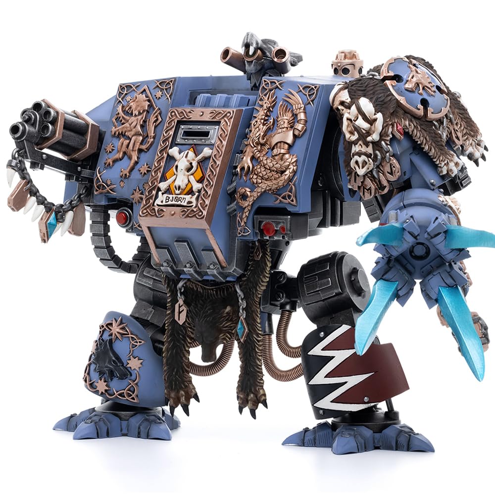 JOYTOY Warhammer 40K 1/18 Action Figure Space Wolves Bjorn The Fell Handed Collection Model Birthday Gifts JT2924