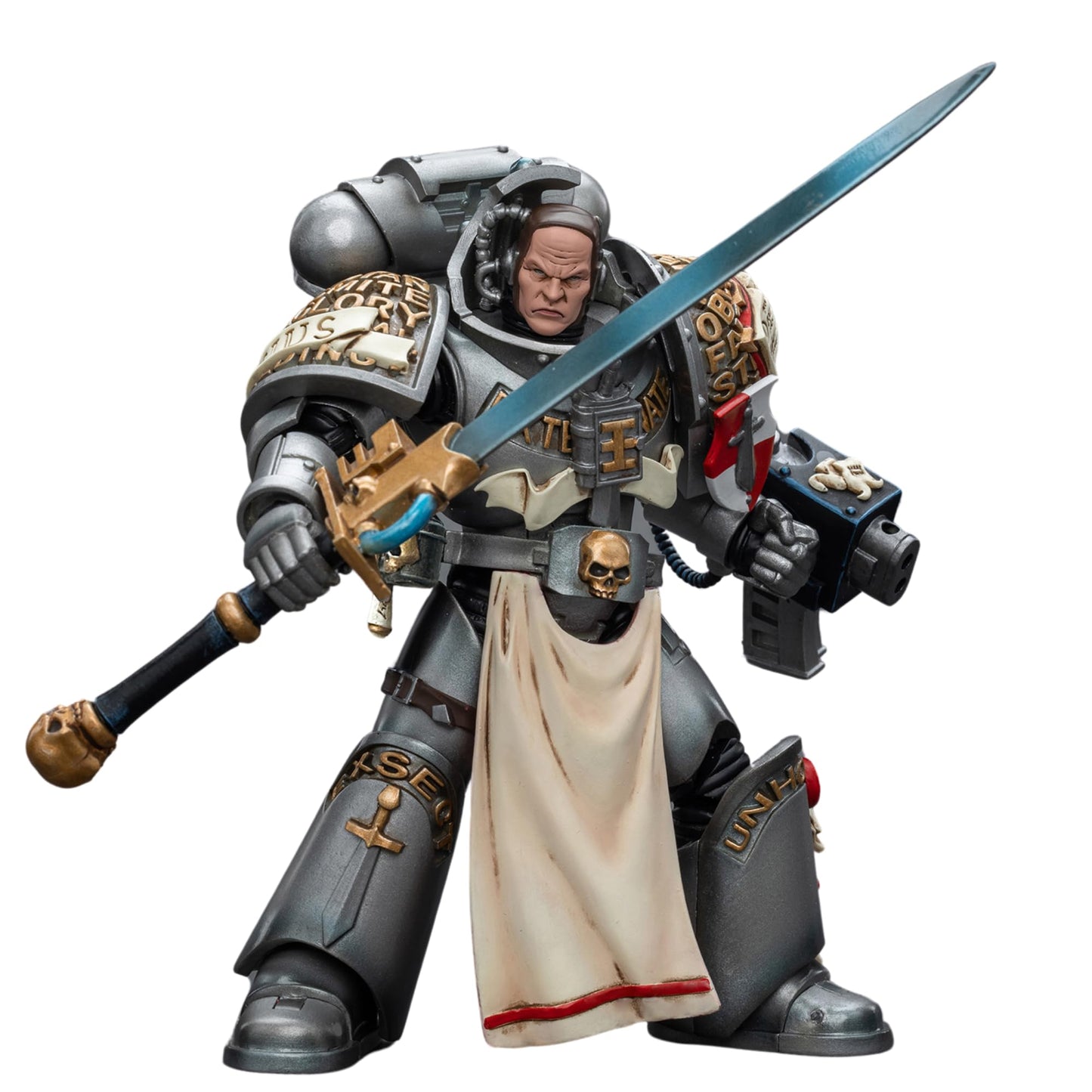 JOYTOY Warhammer 40K Action Figure Grey Knights Strike Squad Justicar Anime Collection Model 1/18 Christmas, Birthday Gift