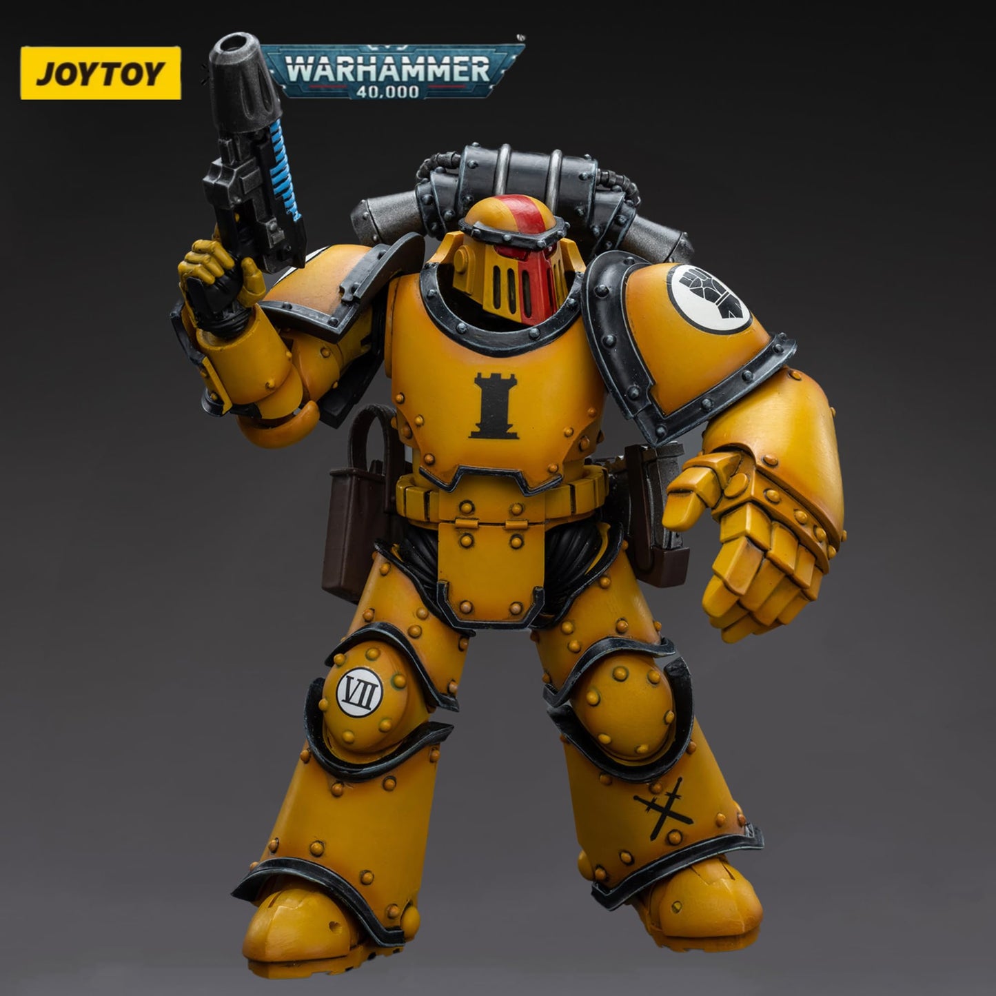 JOYTOY Warhammer 40,000 1/18 Action Figure Imperial Fists Legion MkIII Tactical Squad Sergeant with Power Fist Collection Model Christmas Birthday Gifts