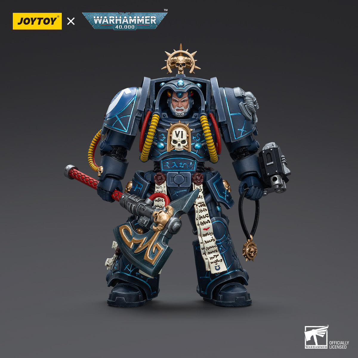 JOYTOY Action Figure 1/18 Ultramarines Librarian in Terminator Armour Model Birthday Gifts