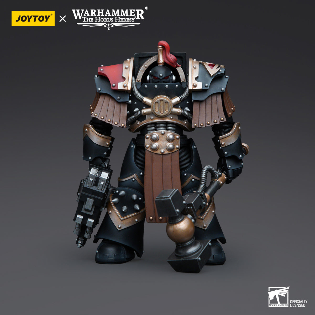JOYTOY Action Figure 1/18 Sons of Horus Justaerin Terminator Squad Justaerin with Thunder Hammer Model Birthday Gifts