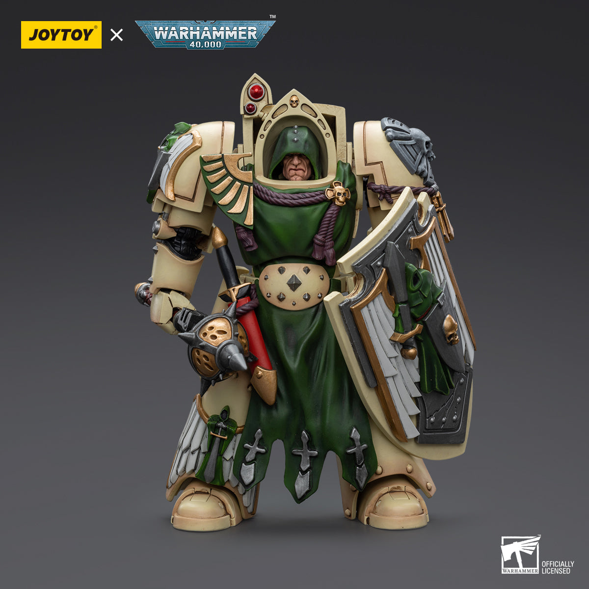 JOYTOY Action Figure 1/18 Dark Angels Deathwing Knight with Mace of Absolution 1 Model Birthday Gifts