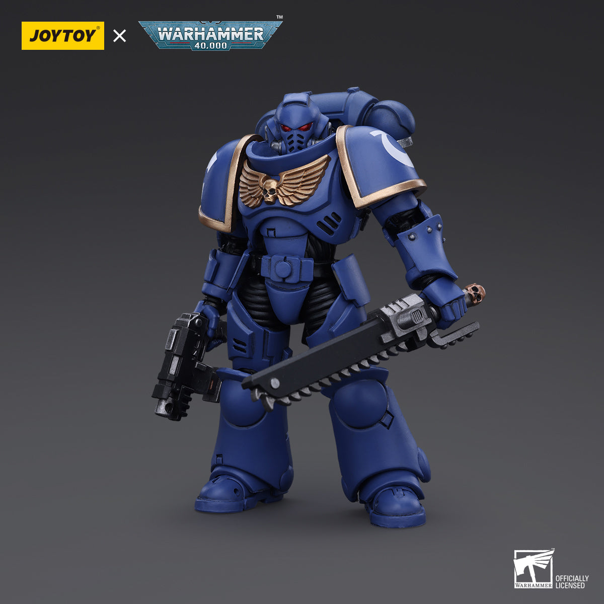 JOYTOY Action Figure 1/18 Space Marines Ultramarines Outriders Brother Catonus Model Birthday Gifts