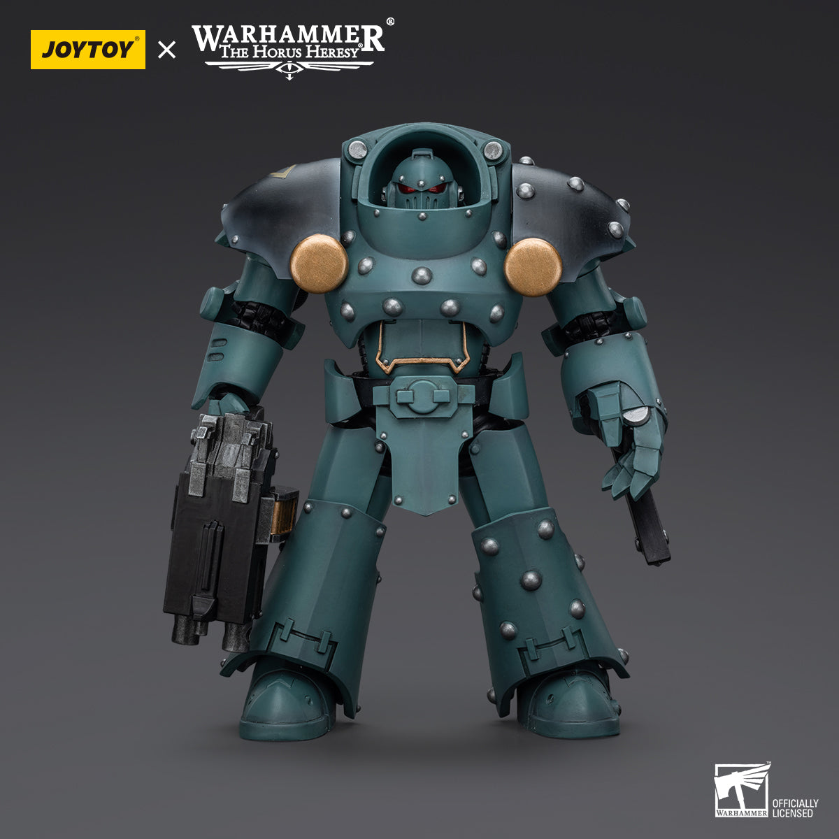 JOYTOY Action Figure 1/18 Sons Of Horus Tartaros Terminator Squad Terminator With Combi-Bolter And Chainfist Model Birthday Gifts