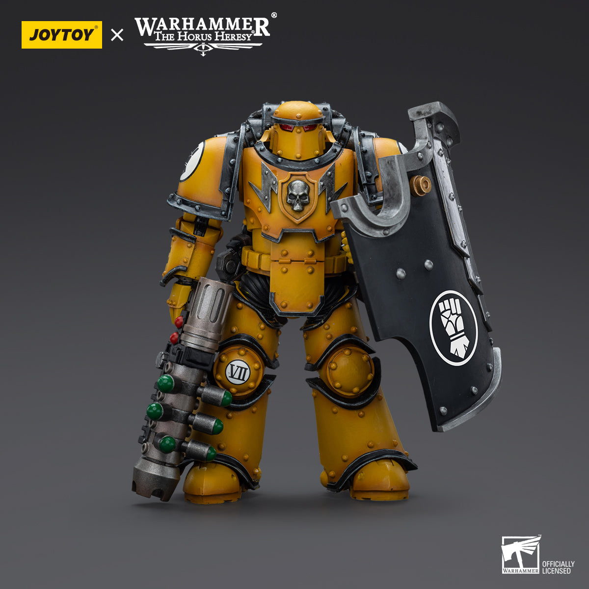 JOYTOY Action Figure 1/18 Imperial Fists Legion MkIII Breacher Squad Legion Breacher with Graviton Gun Model Birthday Gifts