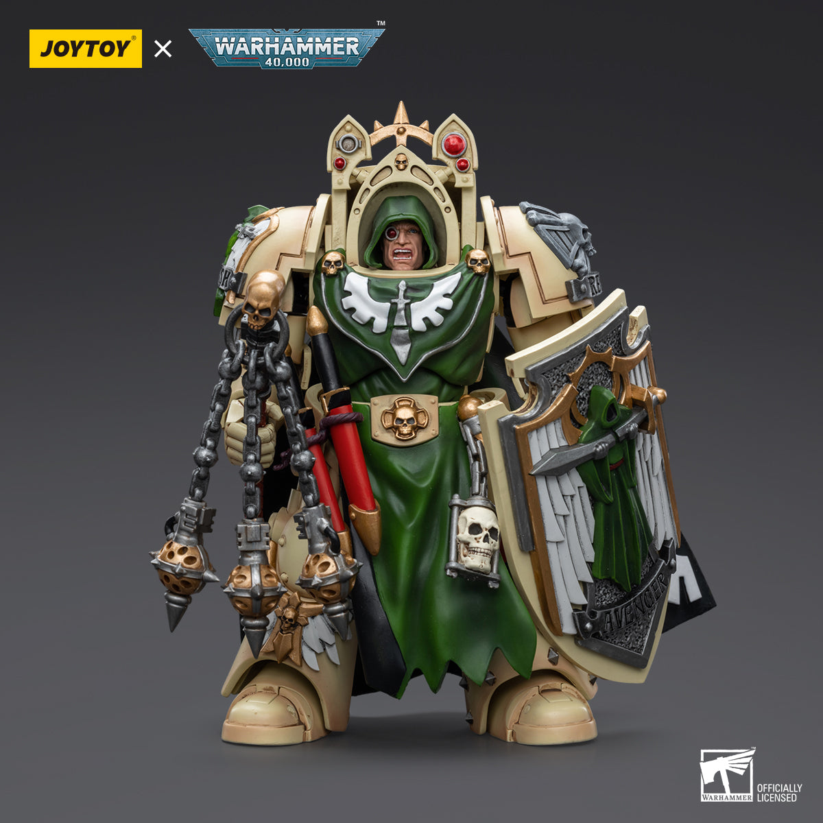 JOYTOY Action Figure 1/18 Dark Angels Deathwing Knight Master with Flail of the Unforgiven Model Birthday Gifts